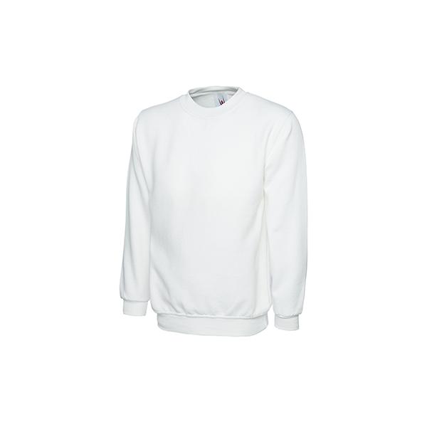Uneek UC203 Classic Sweatshirt White 4XL 54