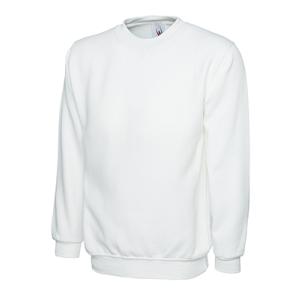 Uneek UC203 Classic Sweatshirt White 3XL 50-52